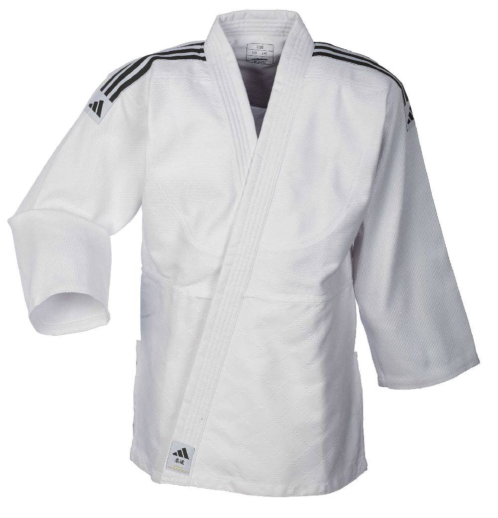 Ju Sports adidas Judo-Anzug Club weiß/schwarze Streifen, J350 Angebote