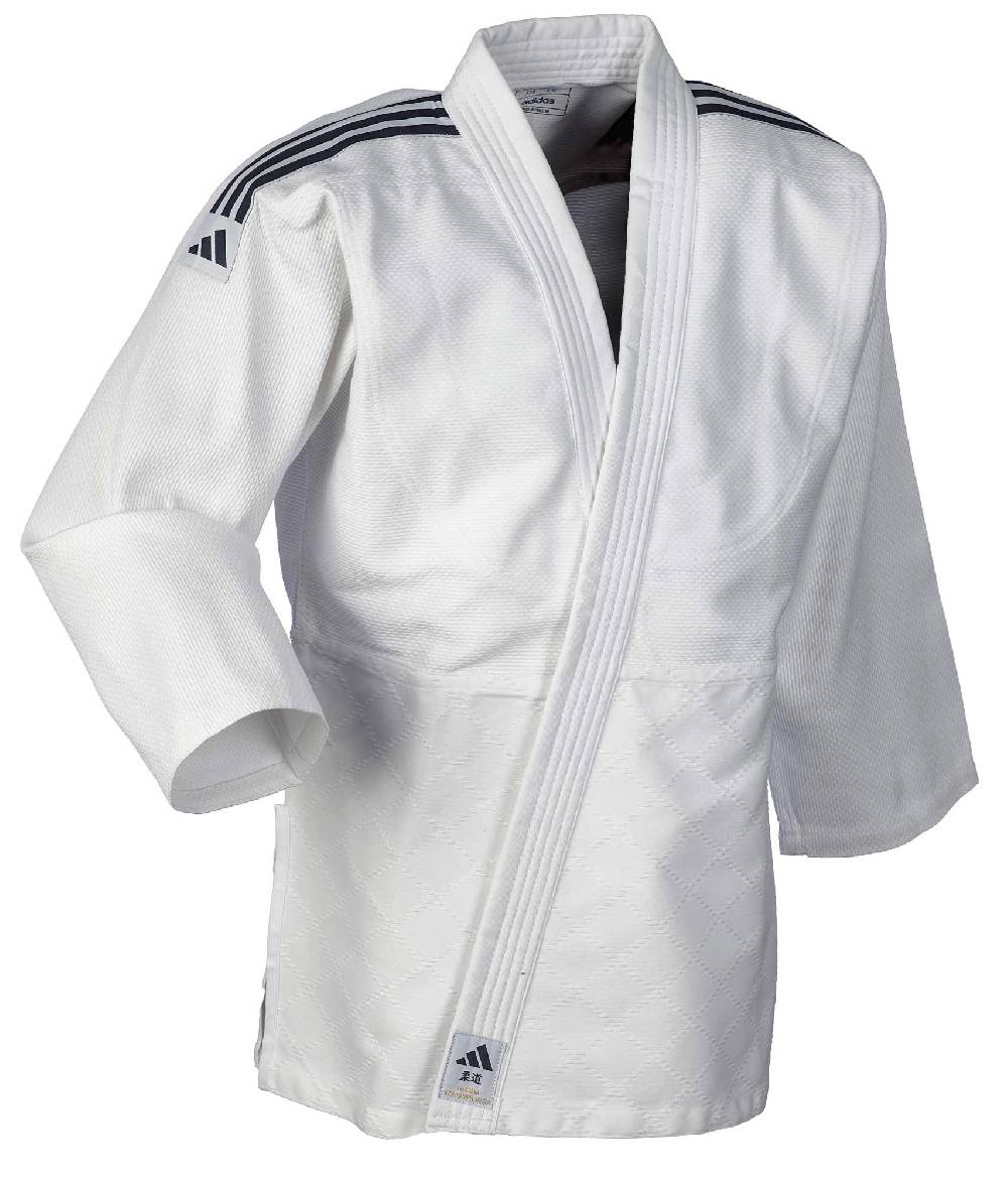 Ju Sports adidas Judo-Anzug Club weiß/schwarze Streifen, J350 Angebote