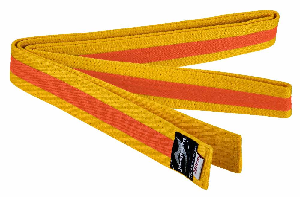 Ju Sports Budogürtel gelb/orange/gelb