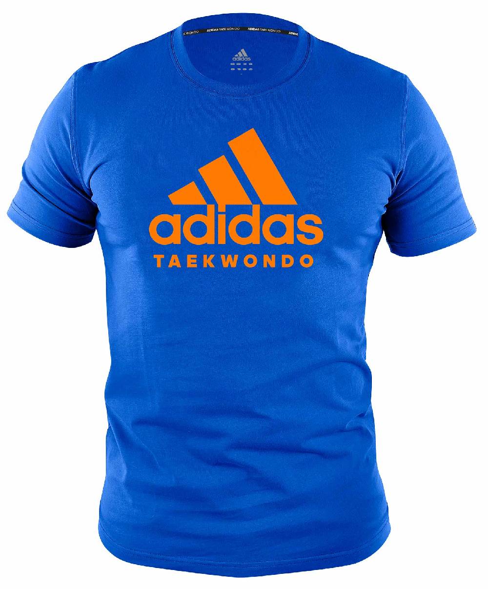 Ju Sports adidas Community line T-Shirt Taekwondo "Performance" blue/orange, ADICTTKD