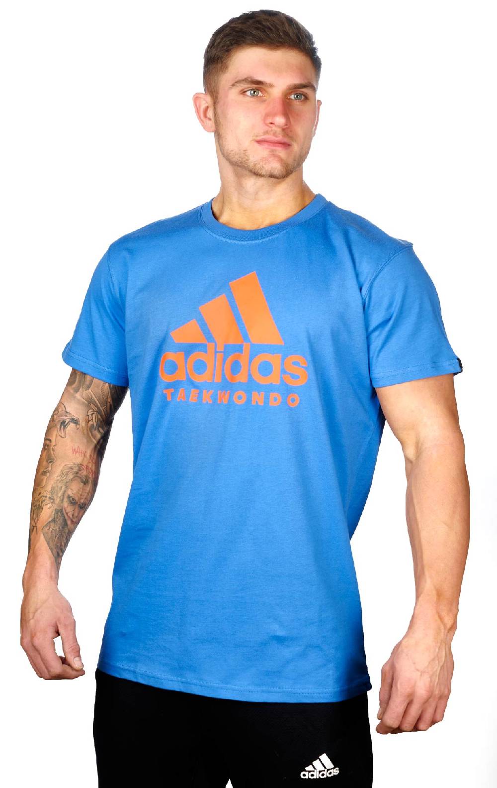 Ju Sports adidas Community line T-Shirt Taekwondo "Performance" blue/orange, ADICTTKD Meist gekauft
