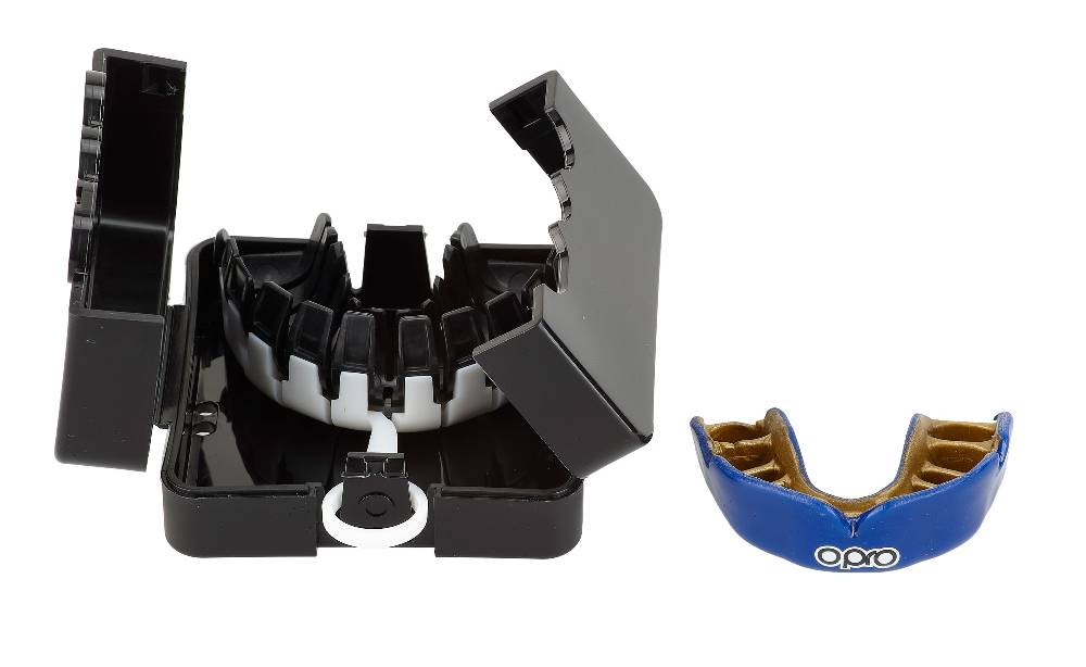 Ju Sports OPRO Zahnschutz PowerFit Dark Blue/Gold Schlussverkauf