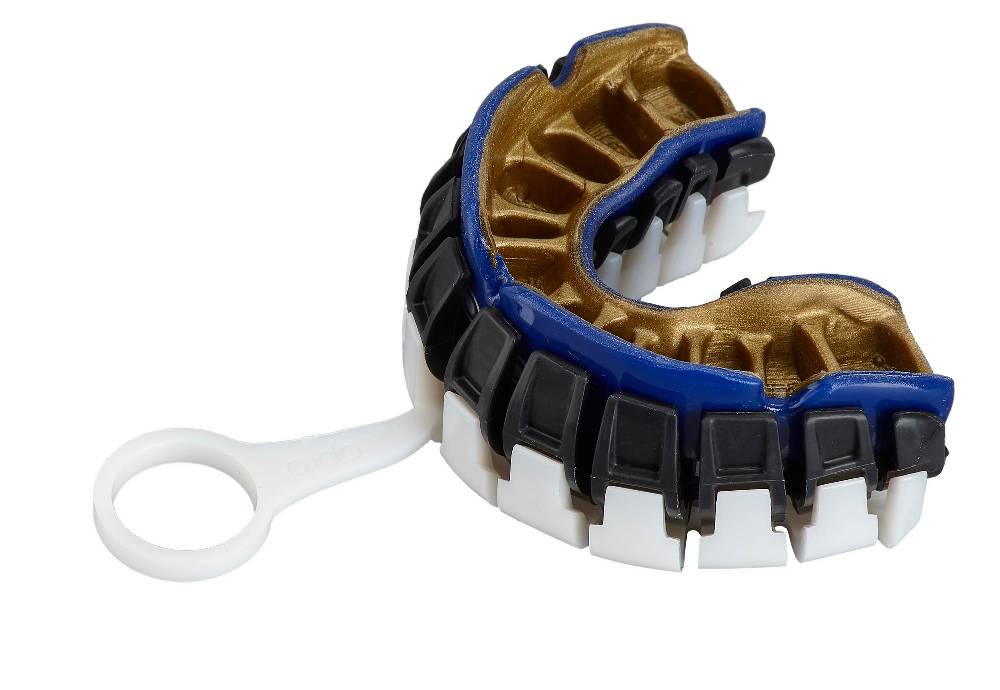 Ju Sports OPRO Zahnschutz PowerFit Dark Blue/Gold Schlussverkauf