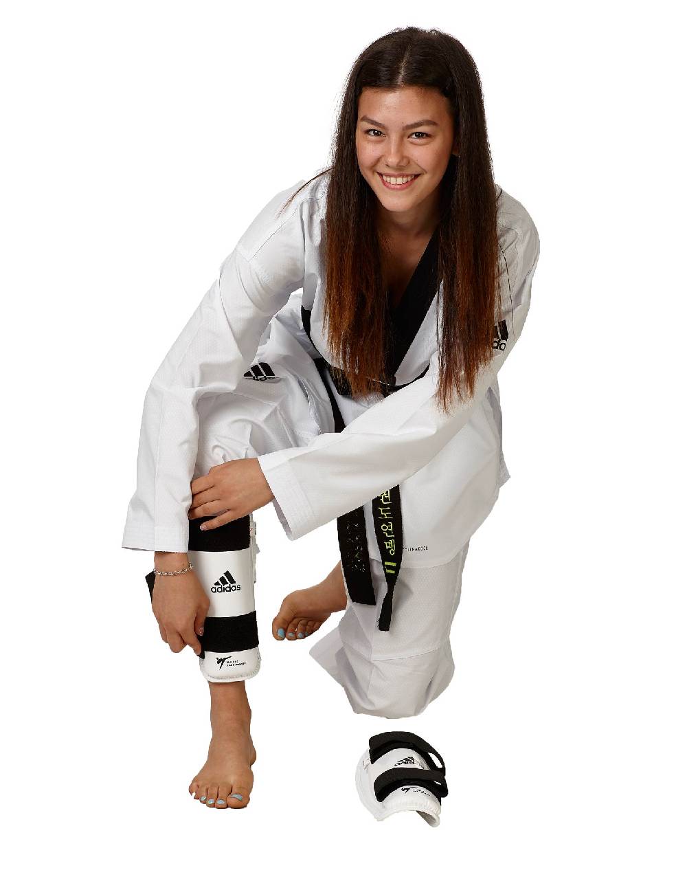 Ju Sports adidas Schienbeinschutz PU weiß ADITSP01 Auslauf