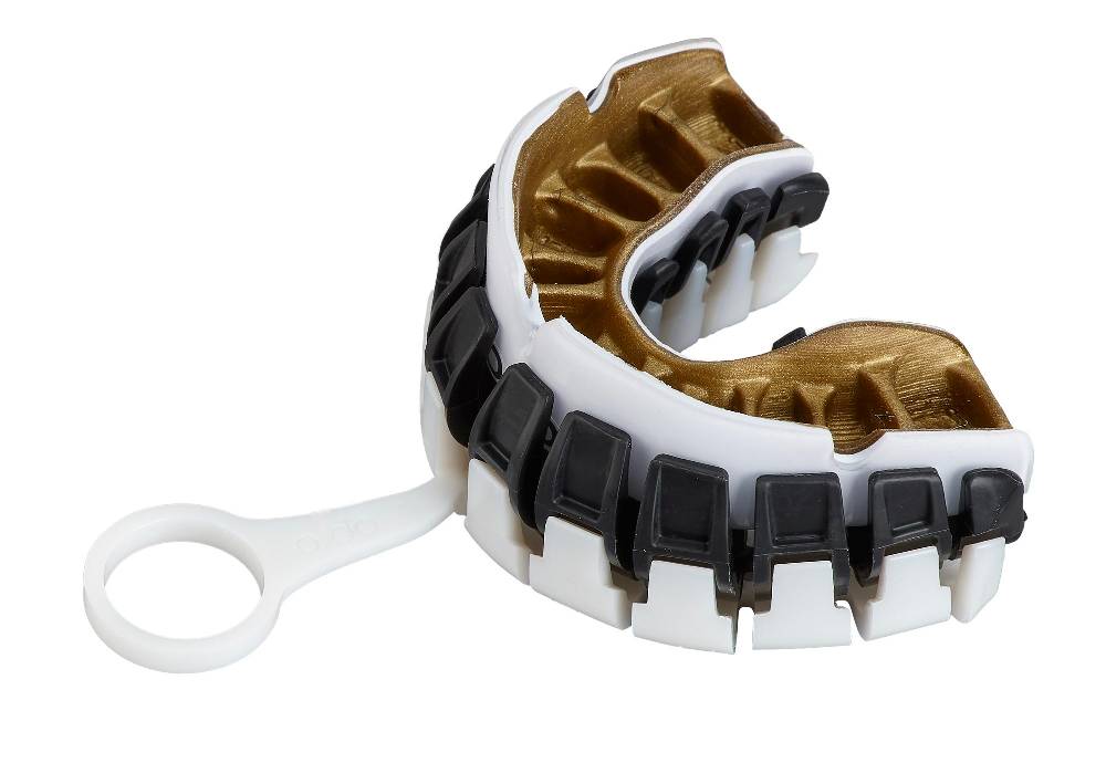 Ju Sports OPRO Zahnschutz PowerFit White/Gold Verkauf