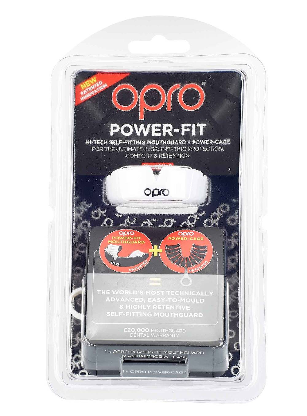 Ju Sports OPRO Zahnschutz PowerFit White/Gold Verkauf
