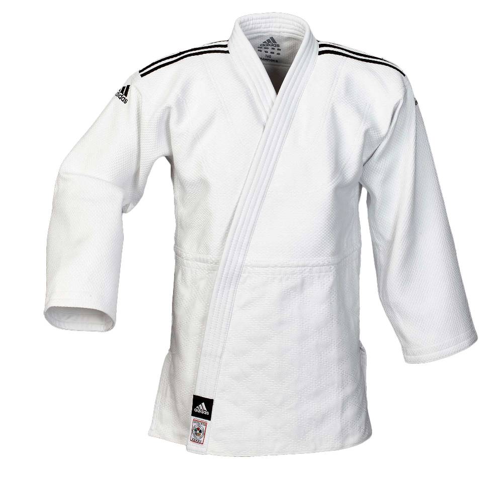 Ju Sports adidas Judoanzug CHAMPION II IJF, weiß/schwarze Streifen, JIJF Günstiger Verkauf