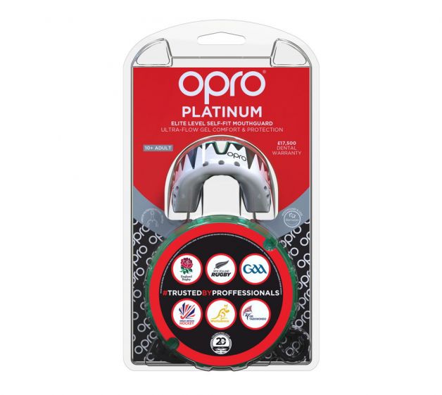 Ju Sports OPRO Zahnschutz Platinum Senior "Fangz" white Online