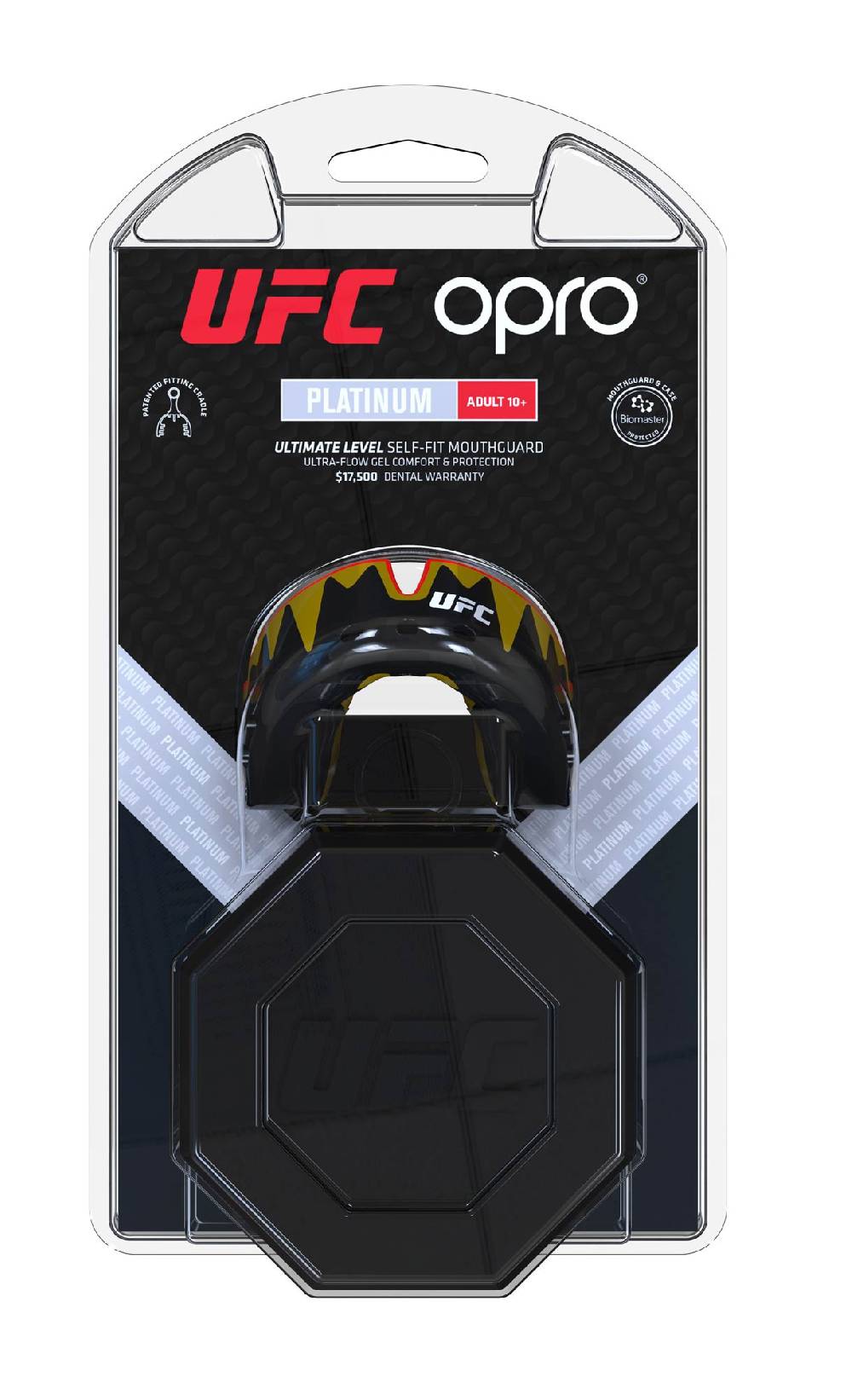 Ju Sports OPRO "UFC" Zahnschutz Platinum Senior Fangz black/gold Blitzverkäufe