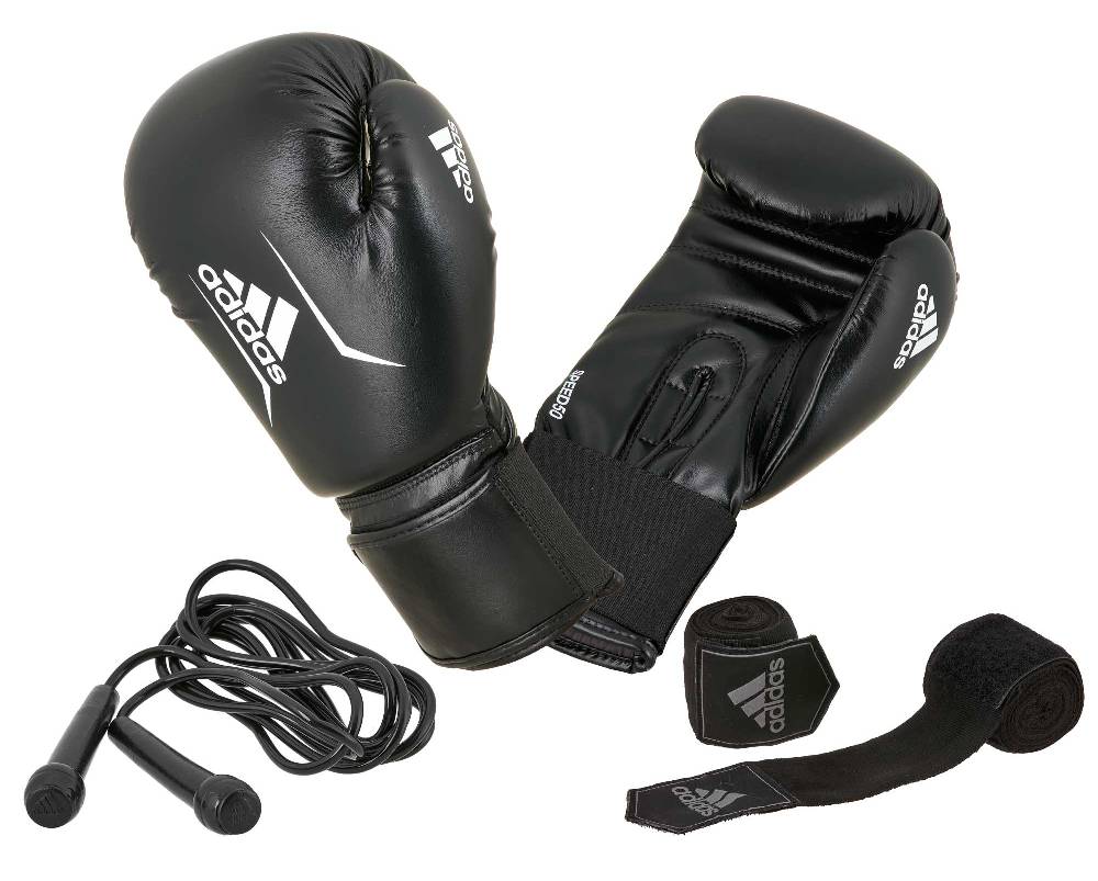 Ju Sports adidas Boxing Set ADIBPKIT04, Handschuhe/Seil/Bandagen