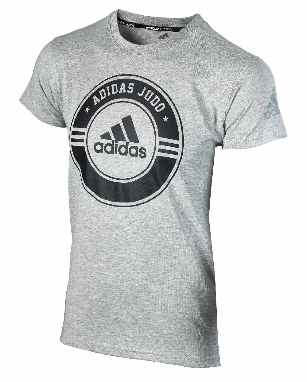 Ju Sports adidas Judo Community Line Shirt "Circle" grey/black, adicsts01J