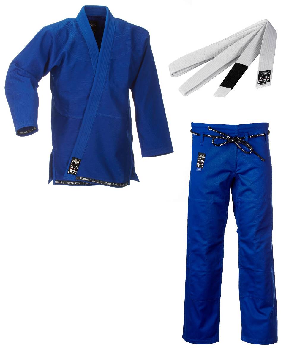 Ju Sports BJJ Starter Gi Fortaleza + BJJ Gürtel blau