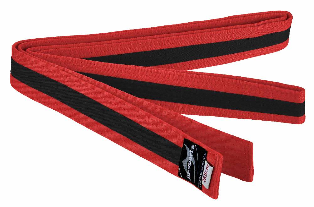 Ju Sports Budogürtel rot/schwarz/rot