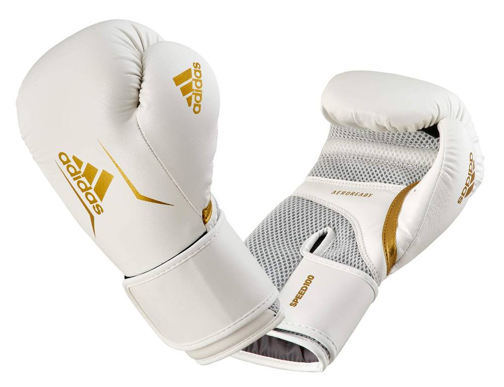 Ju Sports adidas Boxhandschuhe Speed 100, ADISBG100 weiß/gold