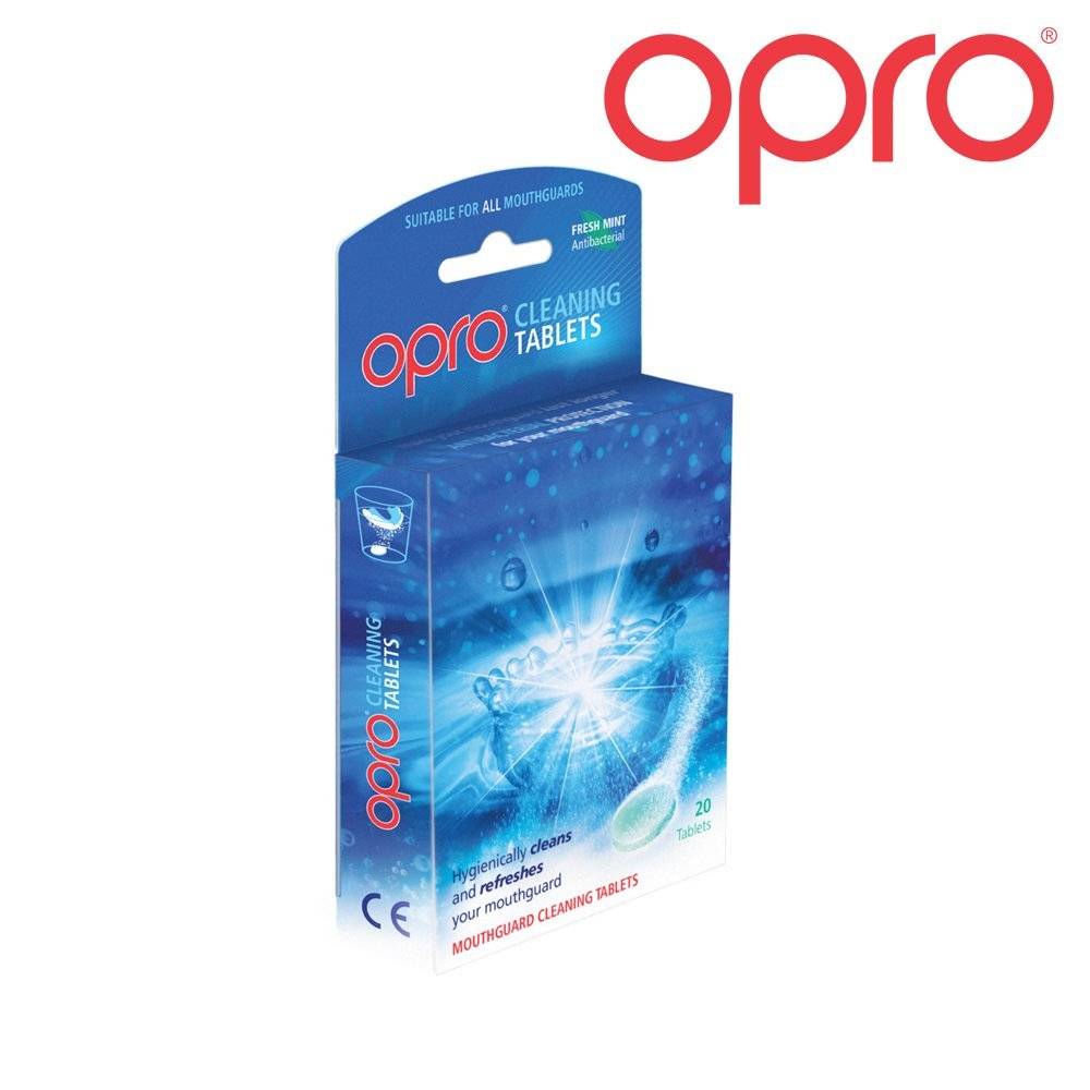Ju Sports OPRO Reinigungstabletten für Zahnschützer, 20 Stück "Fresh Mint"