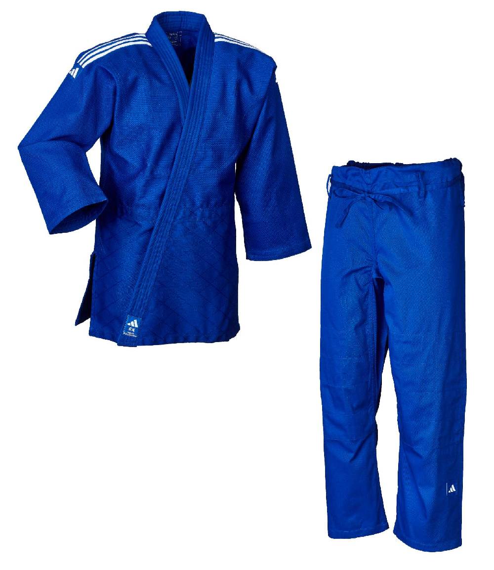Ju Sports adidas Judo-Anzug "Training" blau/weiße Streifen, J500B