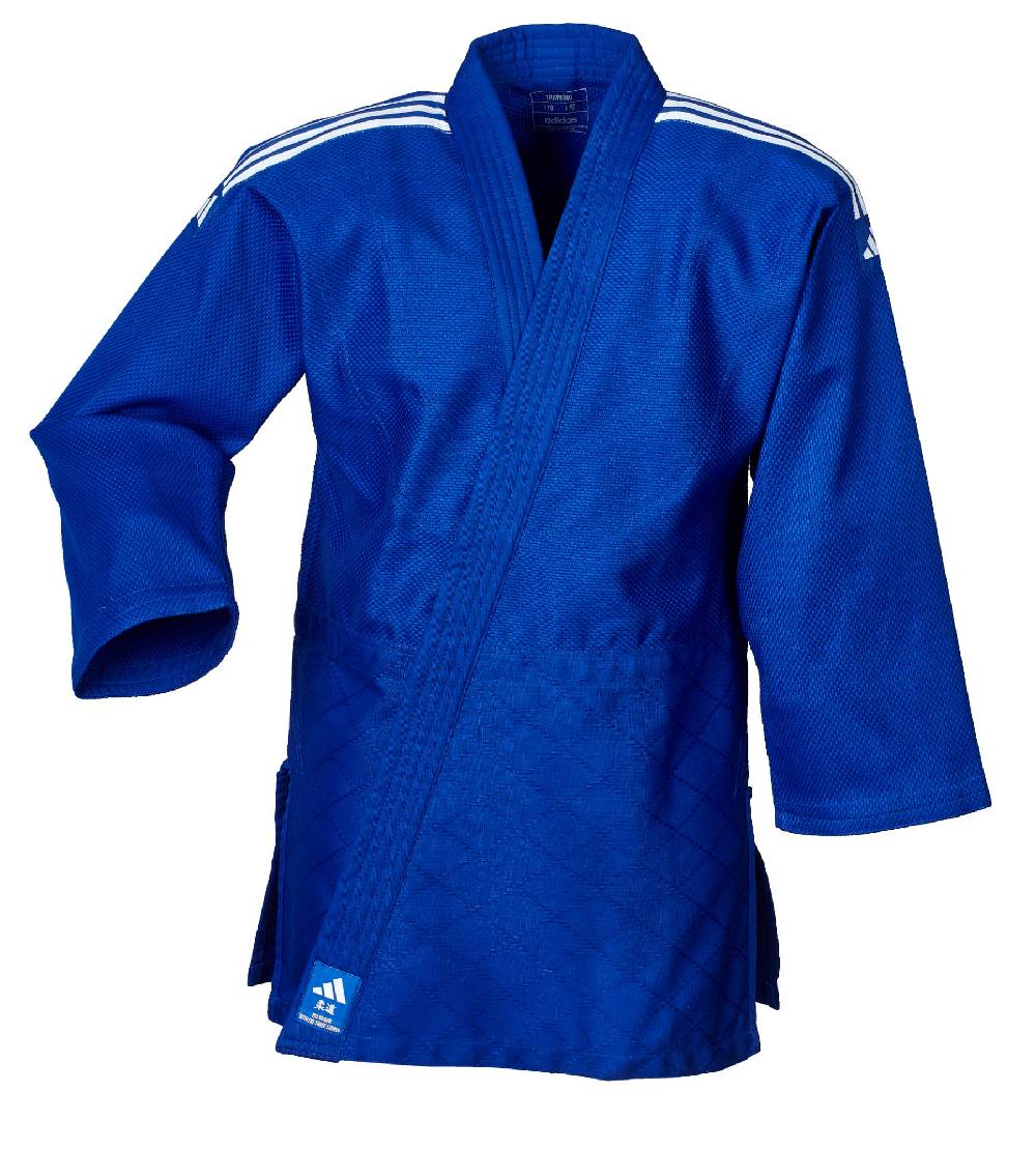 Ju Sports adidas Judo-Anzug "Training" blau/weiße Streifen, J500B Schlussverkauf