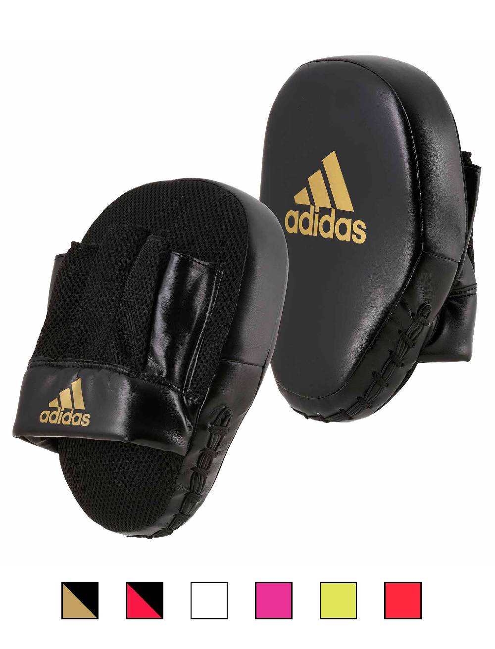 Ju Sports adidas Speed Coach Paar-Pratzen, schwarz/gold ADISBAC014