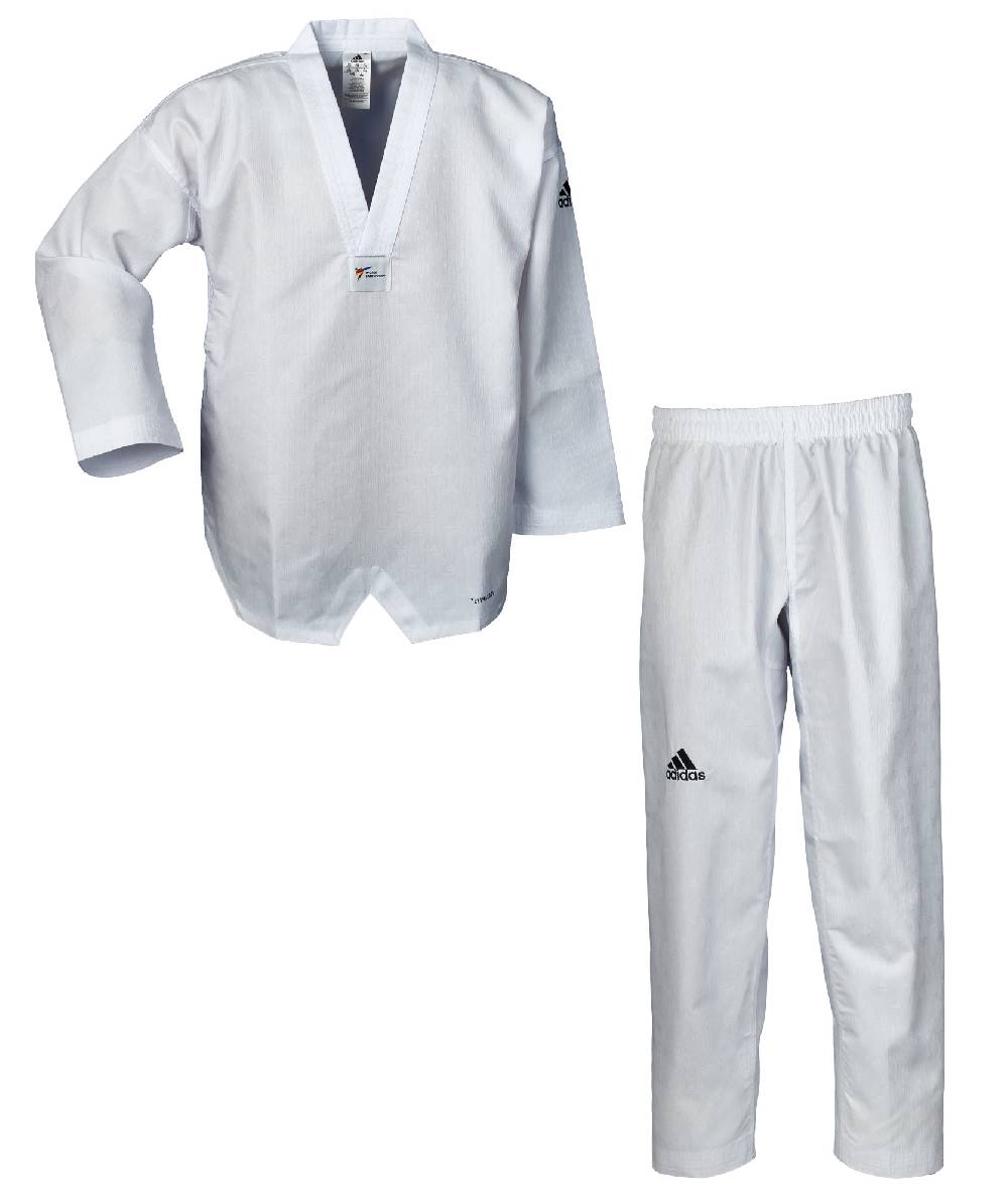 Ju Sports adidas Taekwondo-Anzug adiChamp IV, weißes Revers, ADITCH04