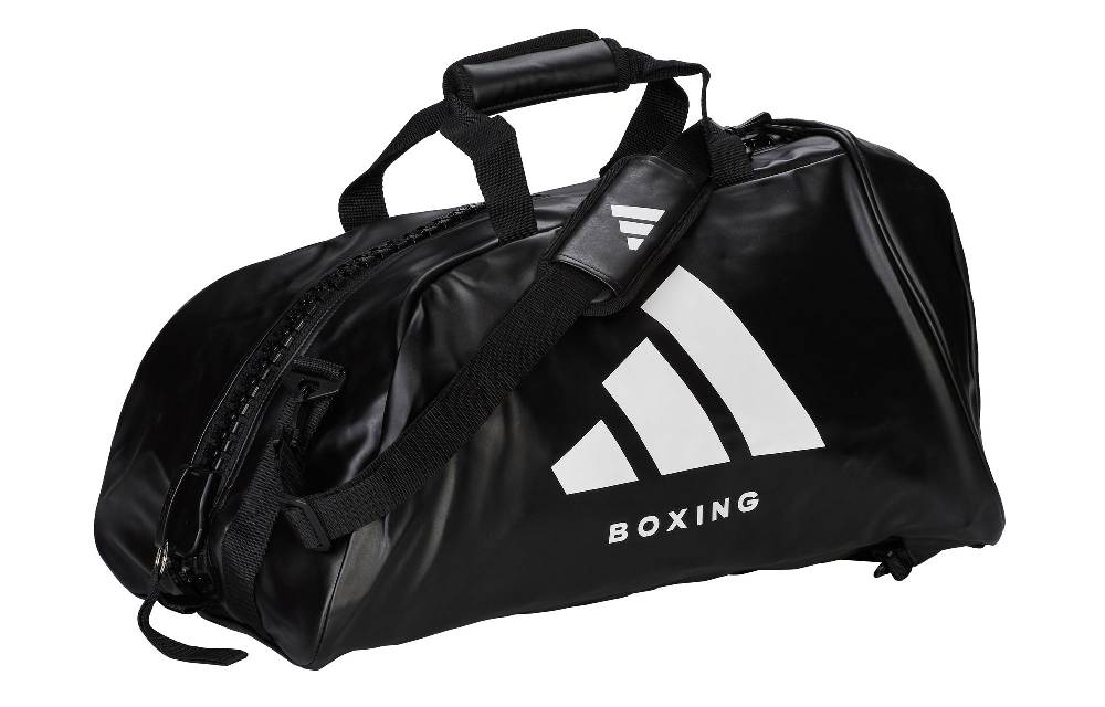 Ju Sports adidas 2in1 Bag "Boxing" black/white PU, adiACC051B