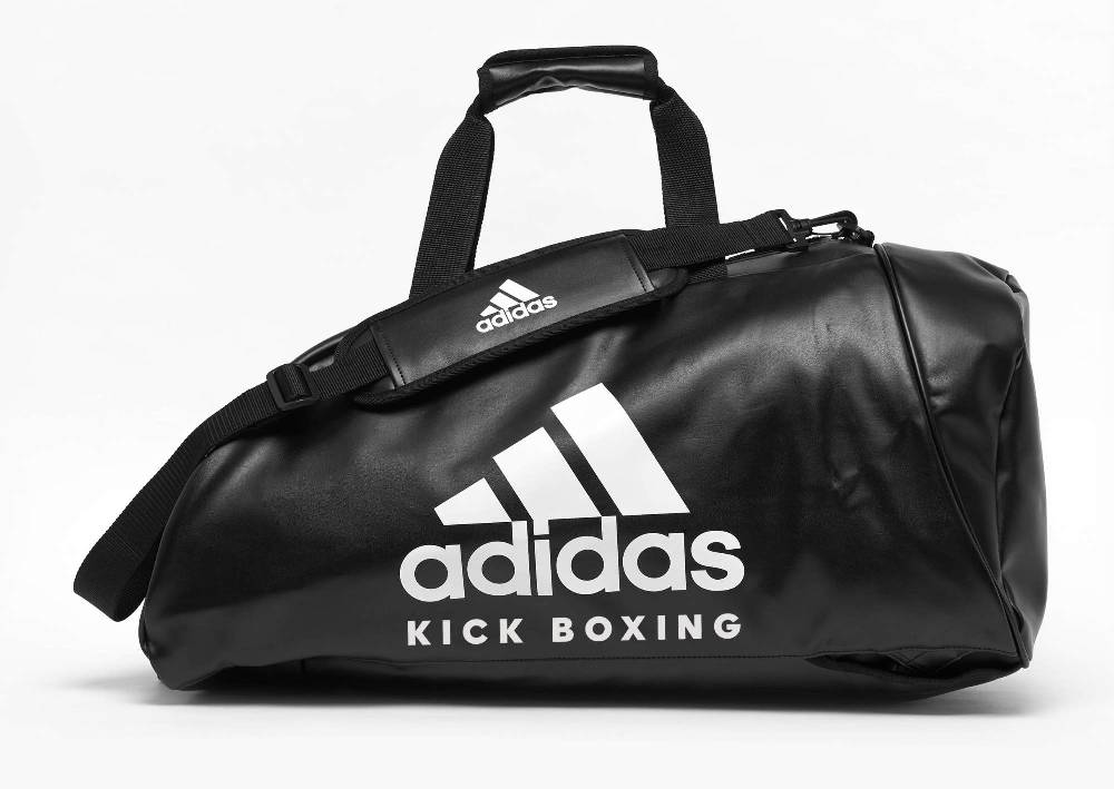 Ju Sports adidas 2in1 Bag "Kickboxing" black/white PU, adiACC051KB