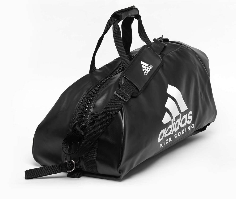 Ju Sports adidas 2in1 Bag "Kickboxing" black/white PU, adiACC051KB Schlussverkauf
