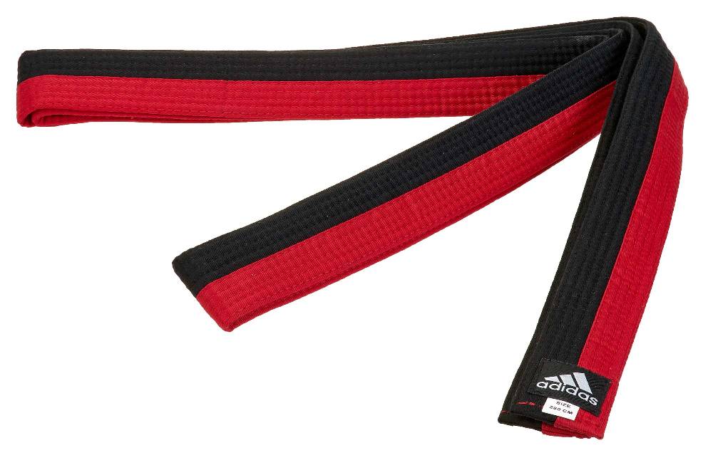 Ju Sports adidas Gürtel schwarz/rot Poom