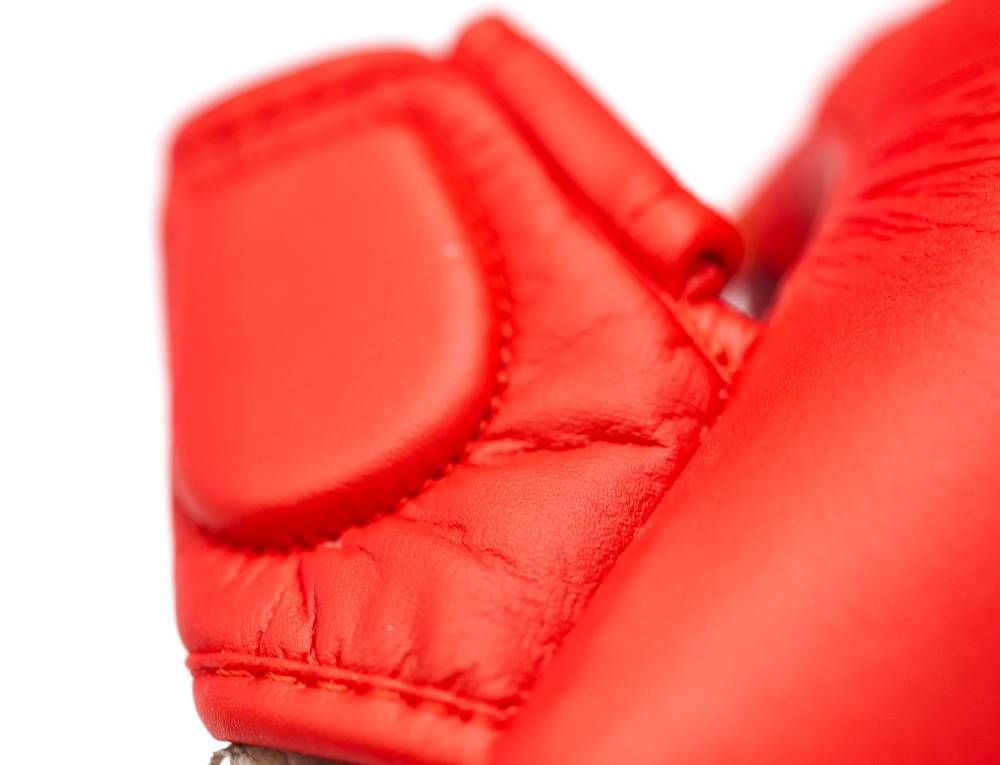 Ju Sports Karate Handschutz rot mit Daumen Fabrikverkauf