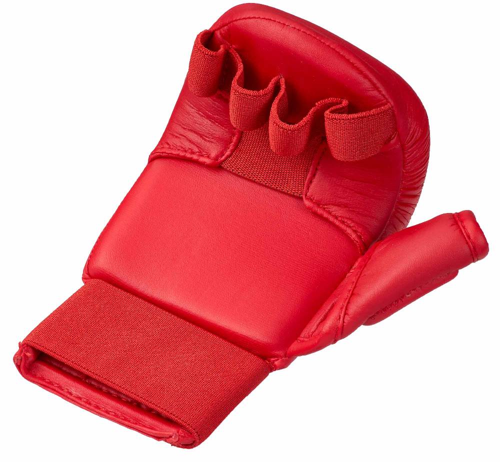 Ju Sports Karate Handschutz rot mit Daumen Fabrikverkauf