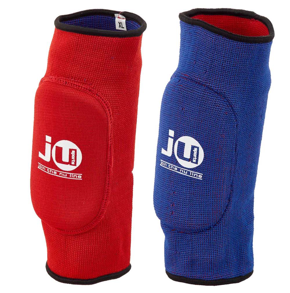 Ju Sports Wende-Ellenbogenschoner rot/blau Stoff
