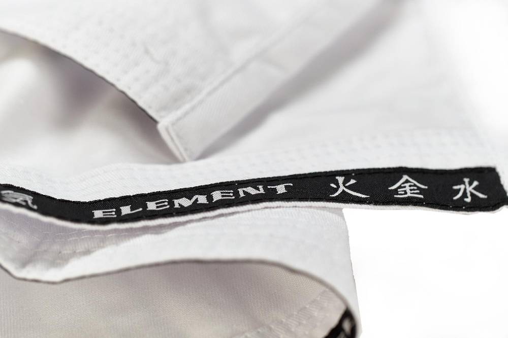 Ju Sports Element Jacke weiß slim cut Fabrikverkauf