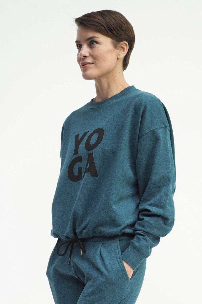 Kismet Yogastyle Garuda Sweatshirt emerald marl Riesige Rabatte