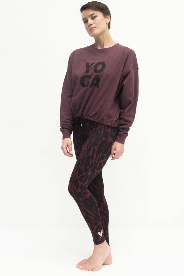Kismet Yogastyle Garuda Sweatshirt ruby marl zollfrei
