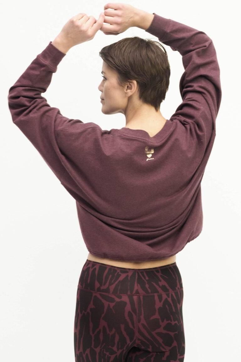 Kismet Yogastyle Garuda Sweatshirt ruby marl zollfrei