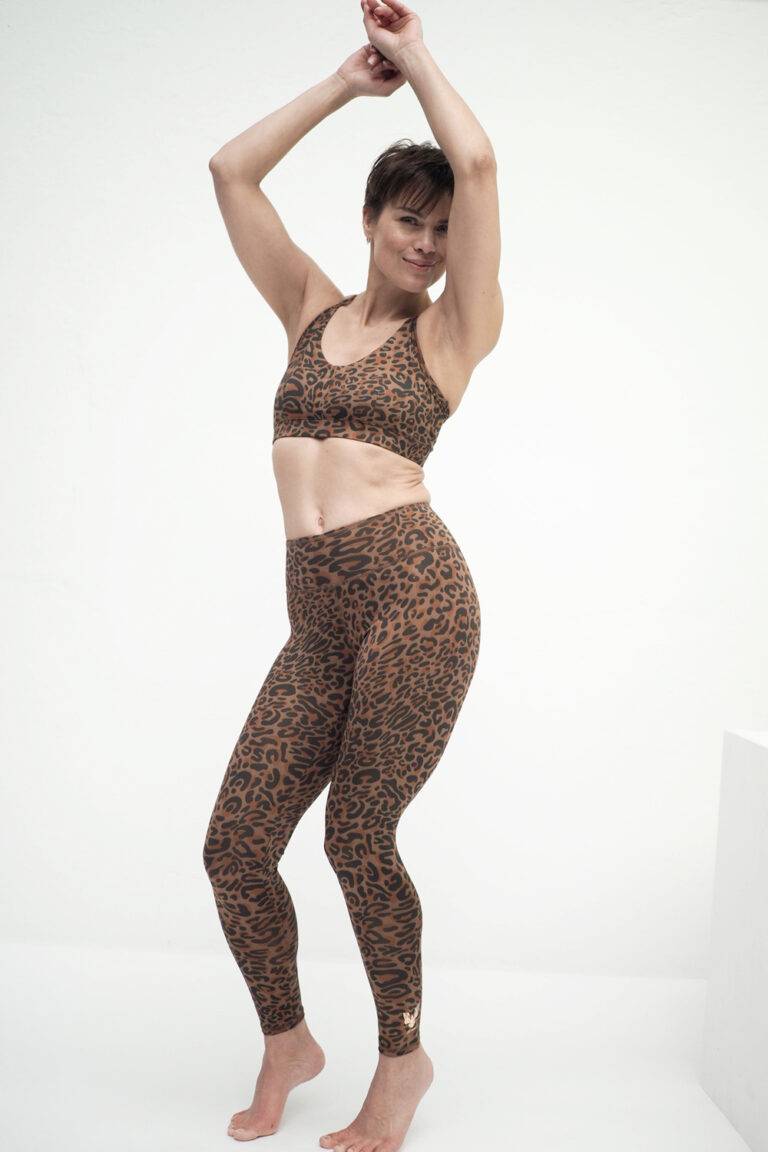 Kismet Yogastyle Ganga Leggings 7/8 leo brown Flash Sale