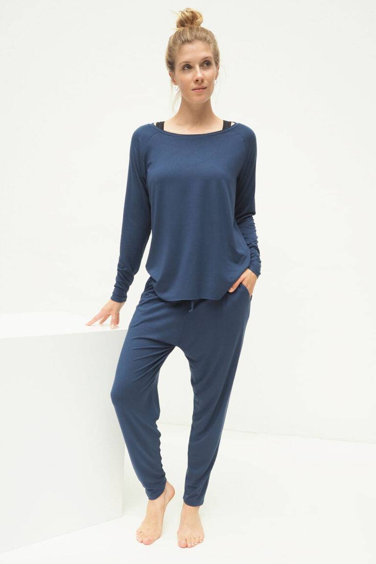 Kismet Yogastyle Yoga Longsleeve Top Amun – Blue Letzte 2 Tage