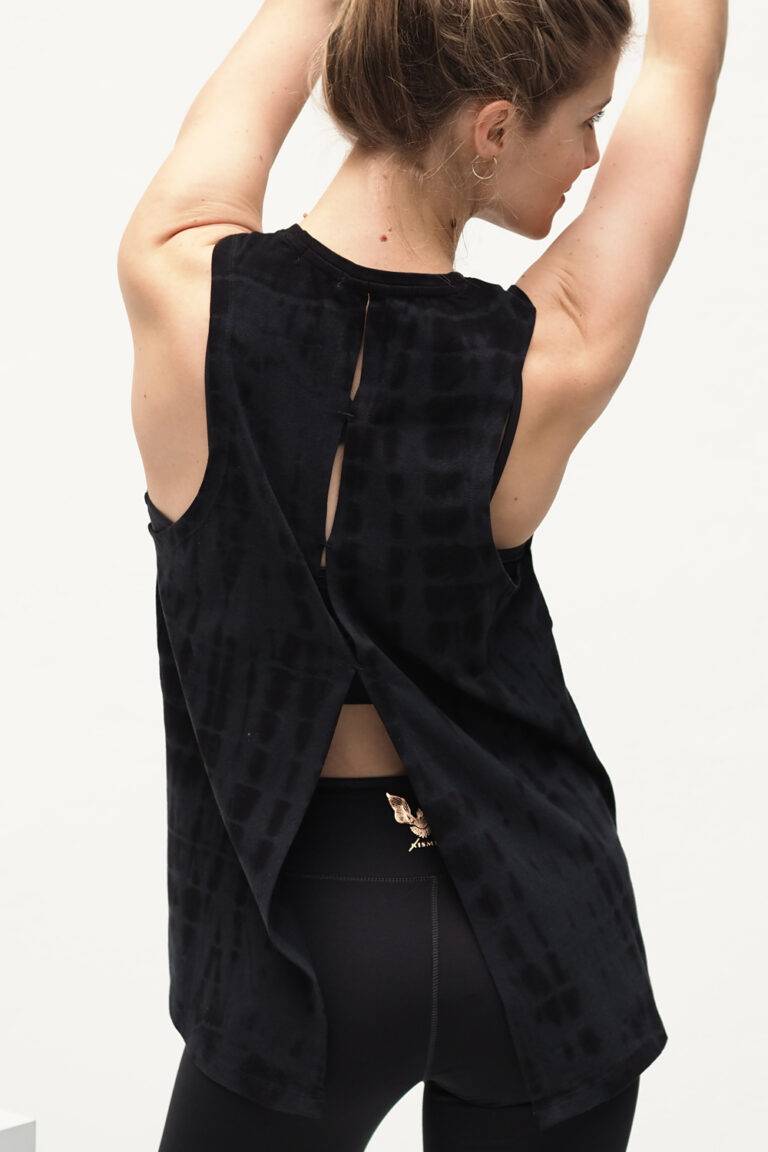 Kismet Yogastyle Shakti Tank – Batik Black Letzter Tag