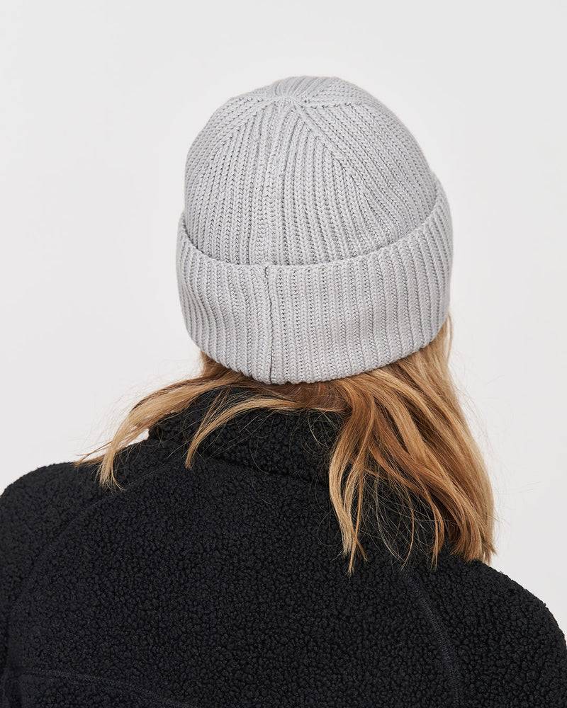 Kuuno Ribbed Cotton Beanie Soft Grey Angebote