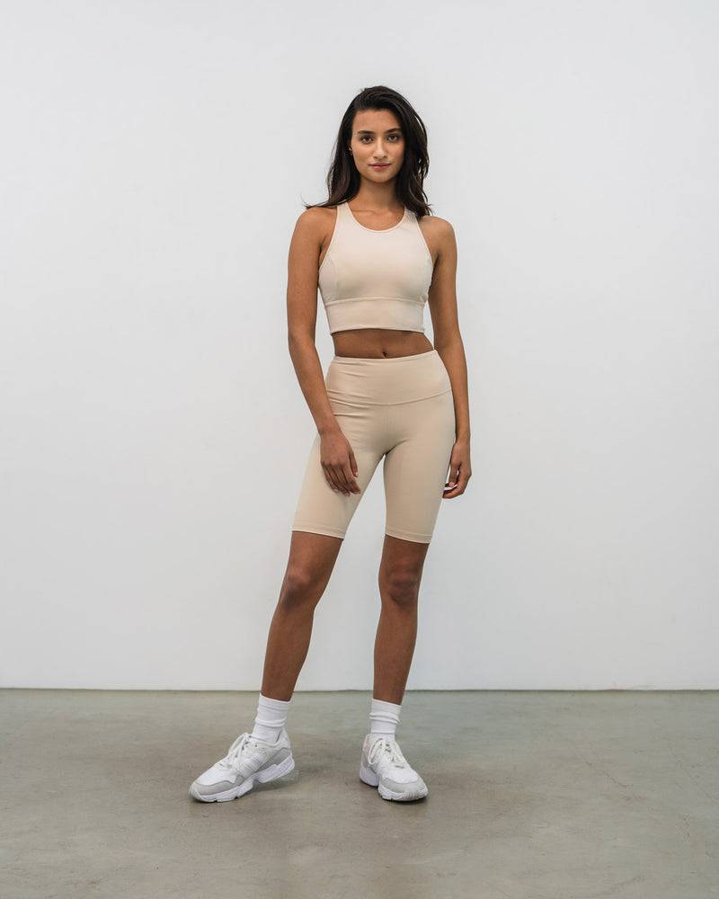 Kuuno Essential Biker Shorts Light Beige