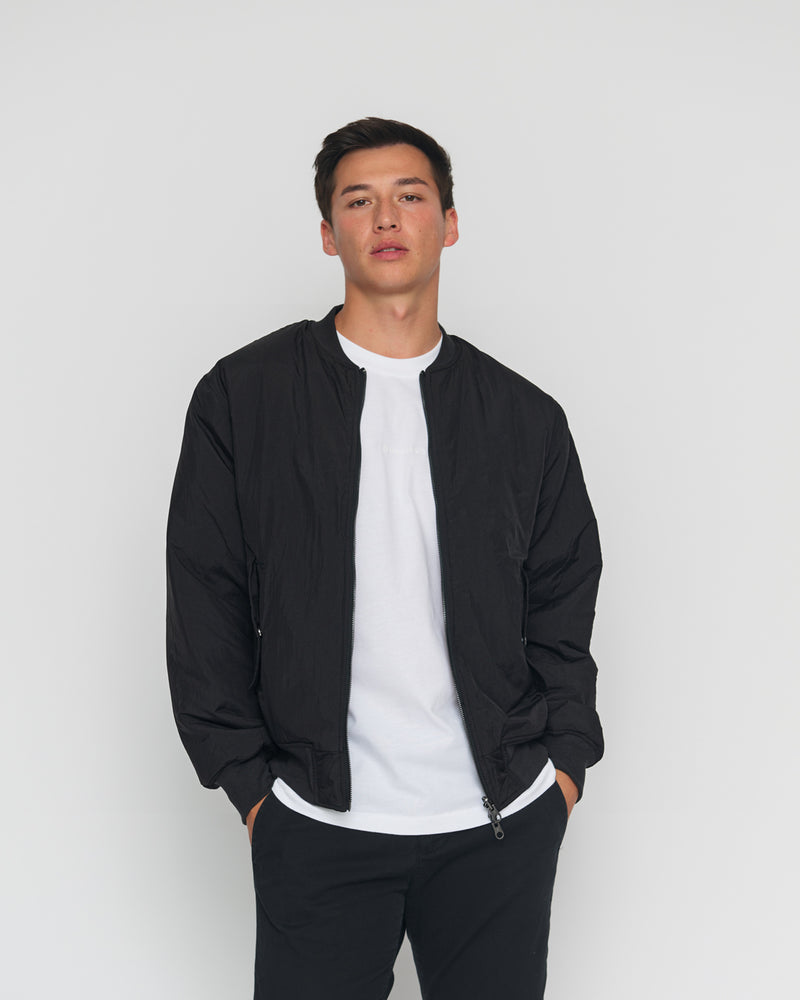 Kuuno Reversible Bomber Jacket Night Black / Forest Green im Angebot
