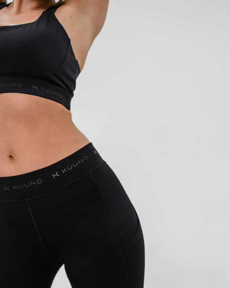 Kuuno Dynamic High Waist Tights Night Black Fabrikverkauf