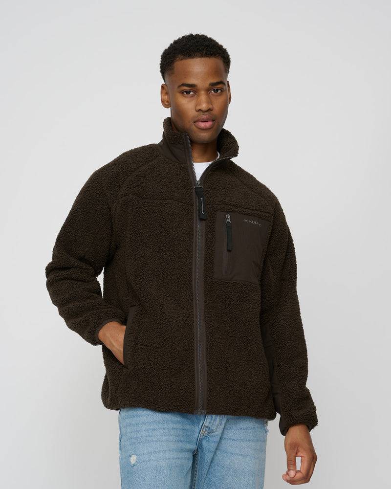 Kuuno Everyday Fleece Jacket Midnight Brown Online