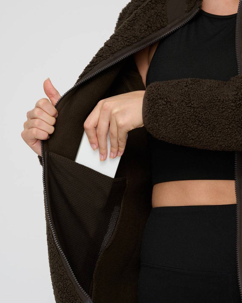 Kuuno Everyday Fleece Jacket Midnight Brown Online
