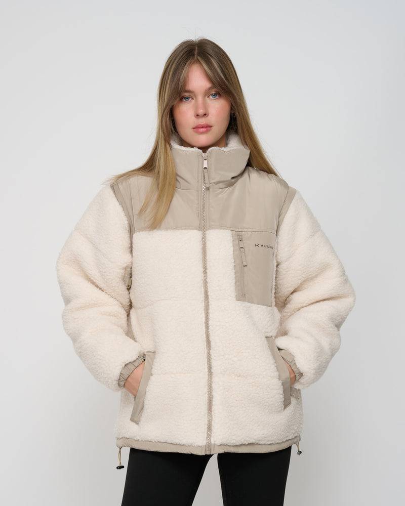 Kuuno Everyday Puffer Jacket Off White Auslauf