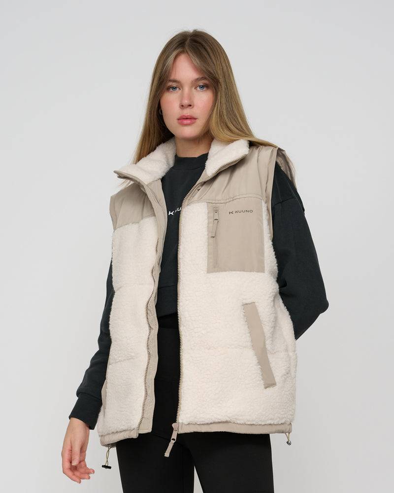 Kuuno Everyday Puffer Jacket Off White Auslauf
