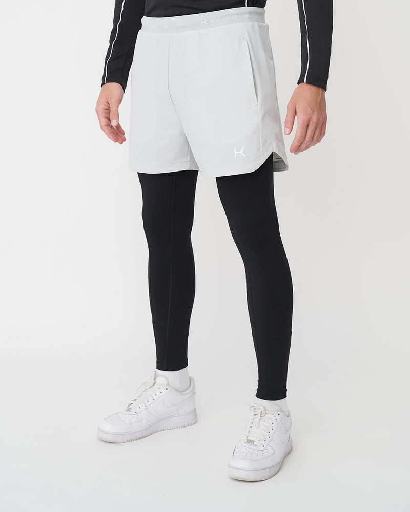 Kuuno Dynamic Long Leg Shorts Simple Grey