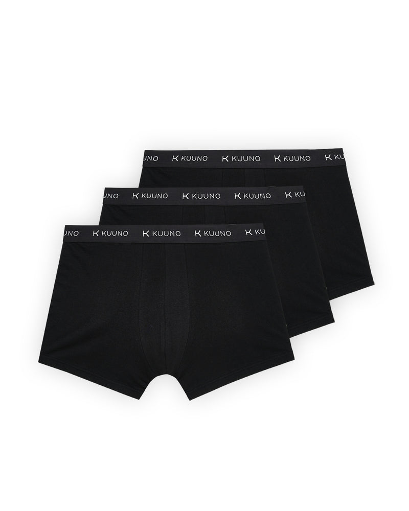 Kuuno 3er-Set Everyday Boxers Short Night Black