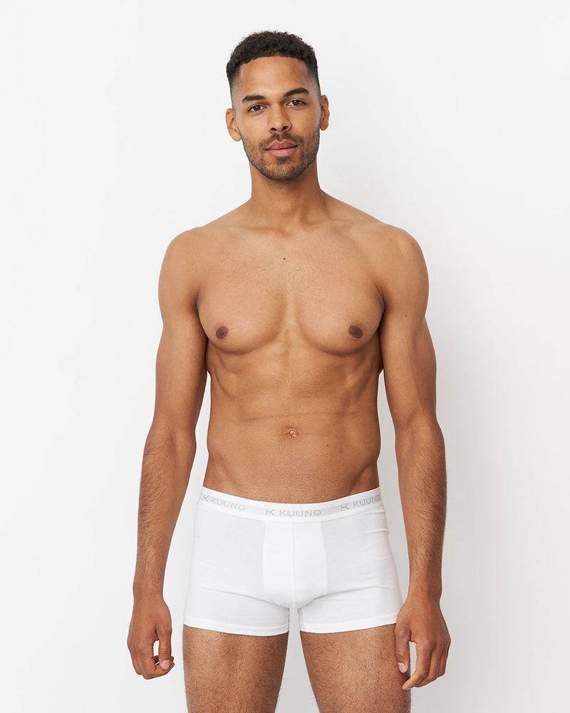 Kuuno 3er-Set Everyday Boxers Short Classic White Günstiger Verkauf