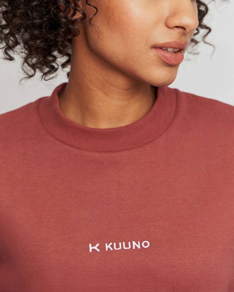 Kuuno Essential Cropped Sweater Marsala Red Angebote