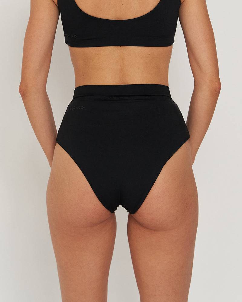 Kuuno Bikini Bottom High Waist Night Black Bis zu 55% Rabatt